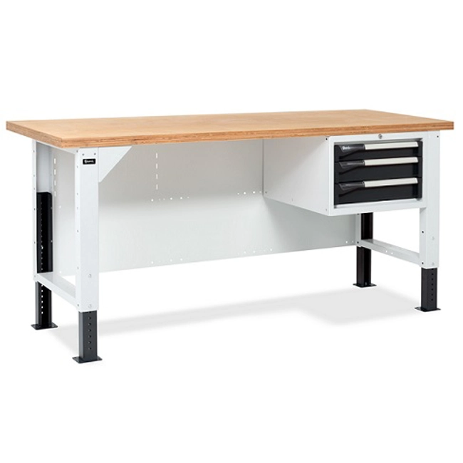 Vendita online Banco Work Master BR 2005 piano Multiplex mm.2000x750x740/1115H - Grigio